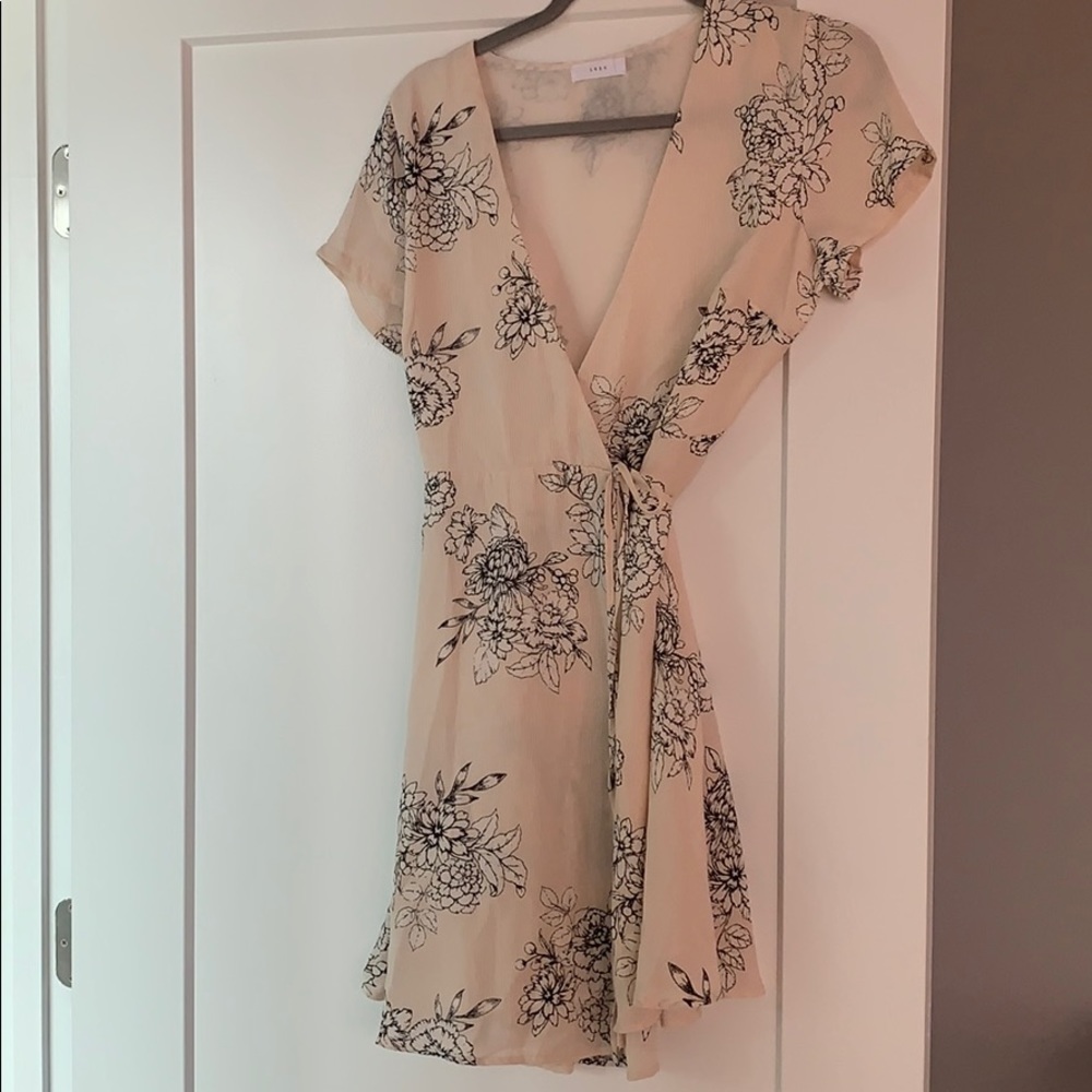 Blush wrap dress